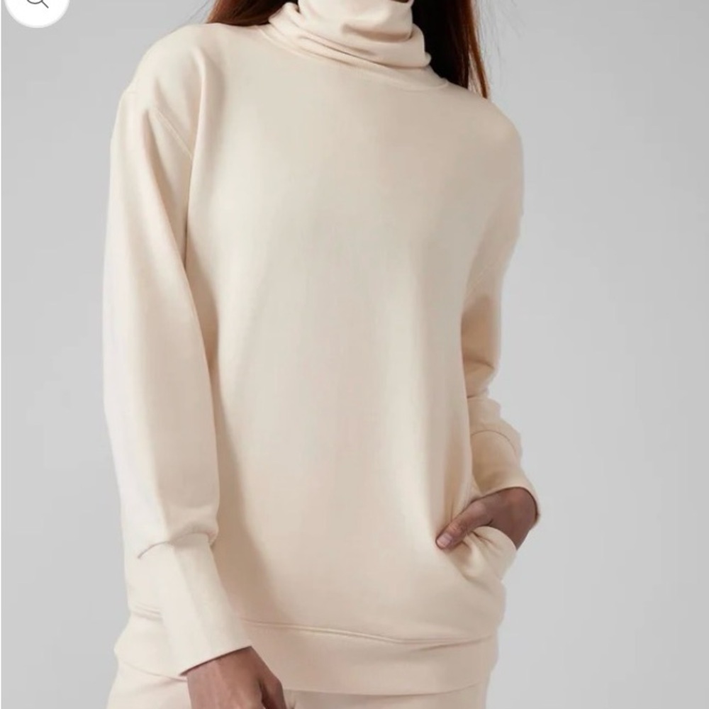 ATHLETA Balance Cinch Turtleneck Sweatshirt